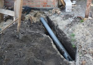 Installing New Sewer Line