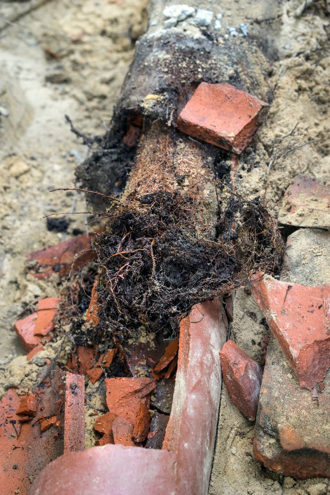 tree root in pipe