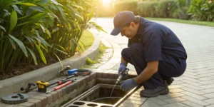 24-hour emergency drain cleaning service.