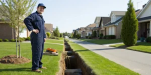 No-dig sewer repair protects landscaping.