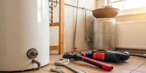 Professional tools for a water heater repair in San Diego.